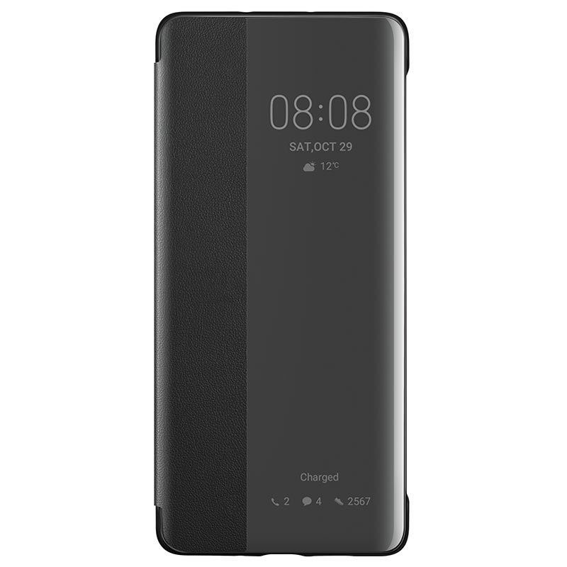 Custodie in pelle per cellulare per Huawei P20 Pro tinta unita colorata fibbia magnetica orizzontale flip