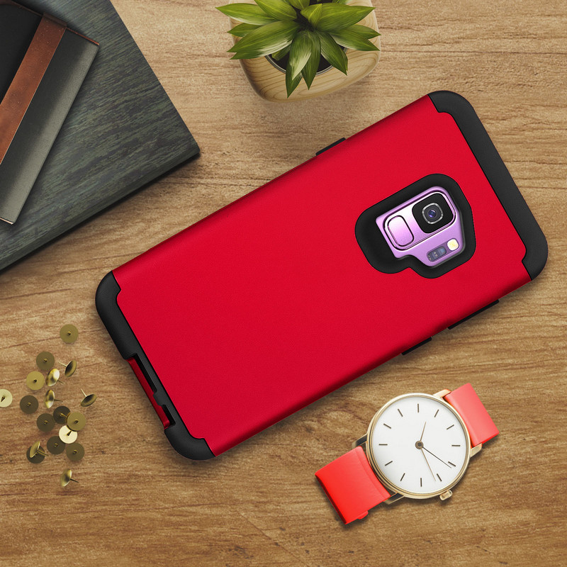 Avizar Funda Bumper Roja para Samsung Galaxy S9 PcComponentes