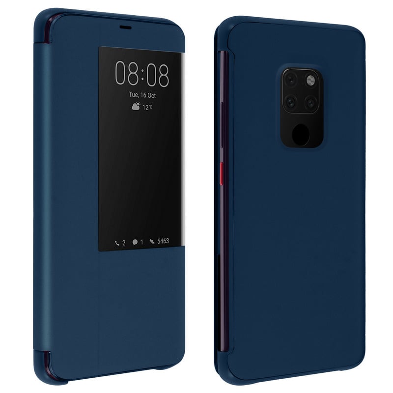 Image of Custodia Avizar blu scuro con finestra Smart Touch per Huawei Mate 20