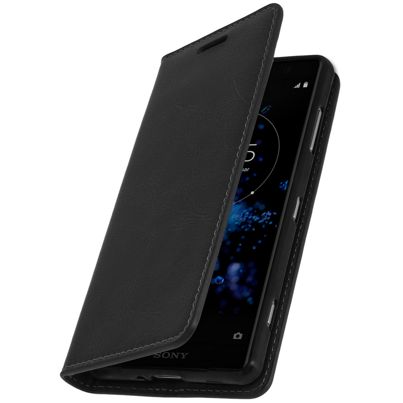 Image of Custodia in pelle nera Avizar per Sony Xperia XZ2 Compact cod079