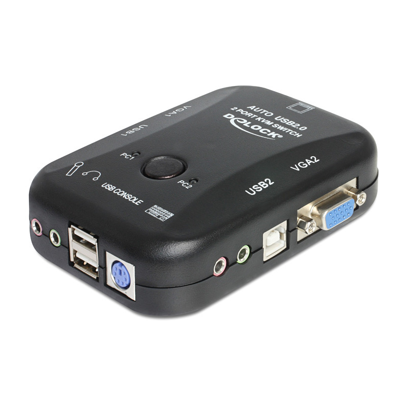 DELOCK Adattatore DVI (24+1) A 2x HDMI M/H | Connettore Audio Video In Nero | Per Display E Monitor | Doppia Uscita HDMI