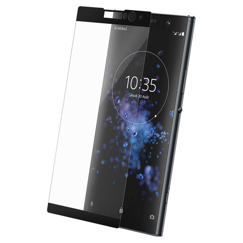 Avizar Protector Cristal Templado Negro para Sony Xperia XA2 Plus