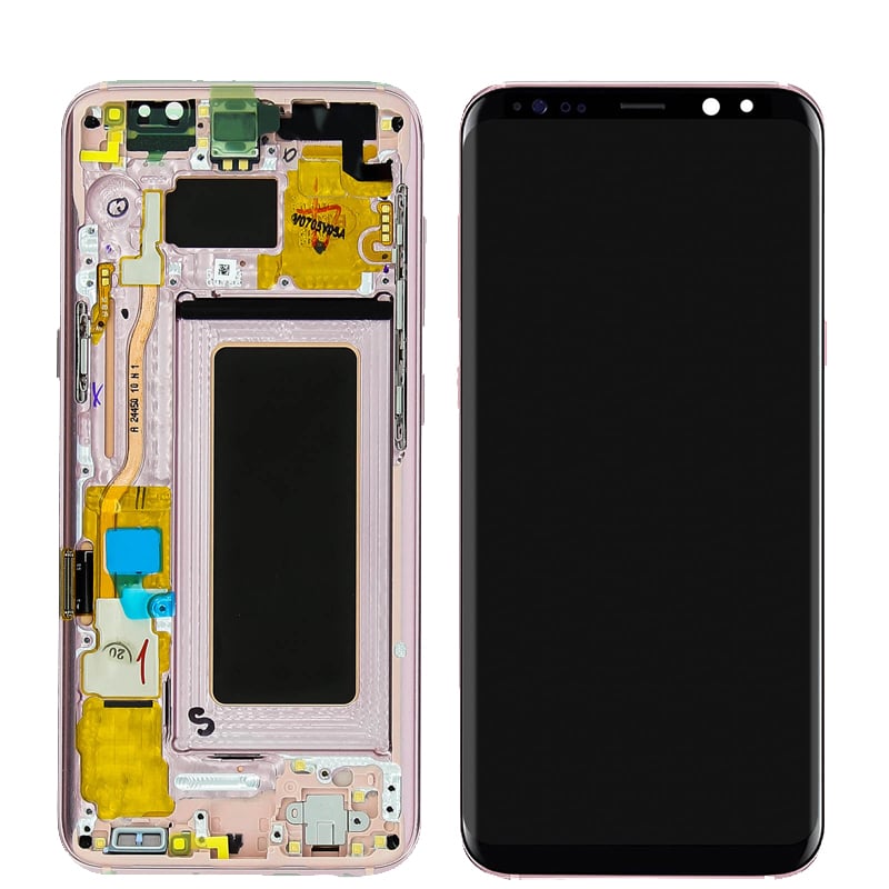 Image of Samsung LCD/touch screen originale di ricambio rosa per Samsung Galaxy S8