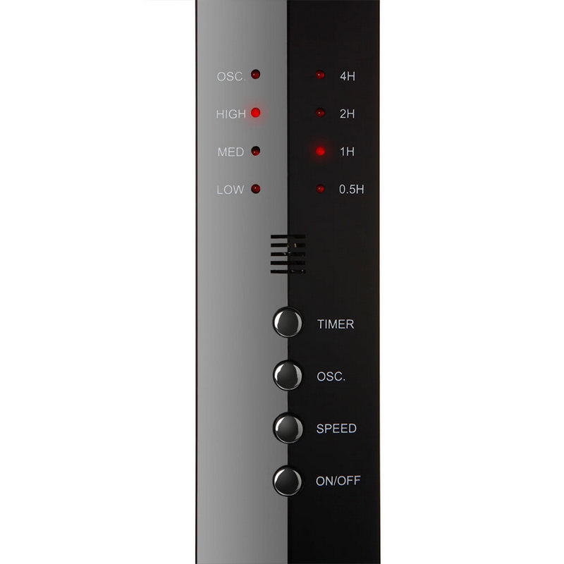 Ventilatore A Piantana Potente Da 50W Per Pavimento Pale Da 40 Cm Silenzioso Con Timer 7 Ore 3 Velocita Oscillante Altezza E Inclinazione Regolabili E Telecomando Per Controllo A Distanza Colore Nero 84527602