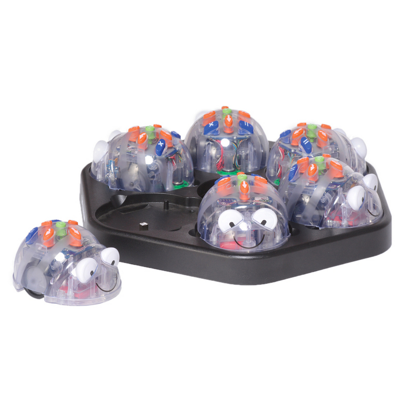 TTS Class Pack 6 Blue-Bot Robots Programables de Suelo + Base de Carga video