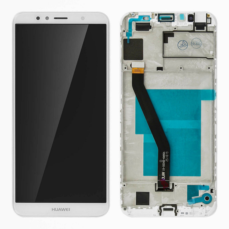 Clappio Repuesto Pantalla LCD/Táctil Blanca para Huawei Y6 2018