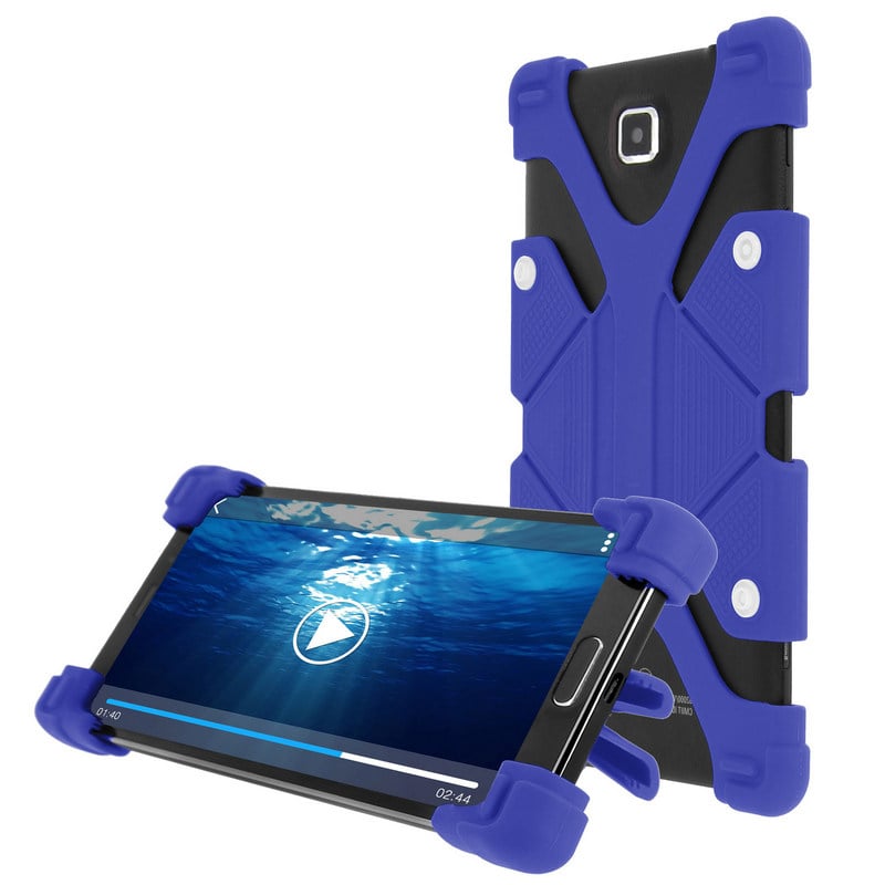 Avizar Funda Antigolpes con Soporte Azul para Smartphones de 4.7" a 5.3"