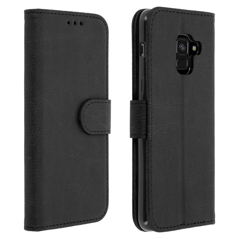 Image of Custodia a portafoglio nera Avizar per Samsung Galaxy A8 cod079