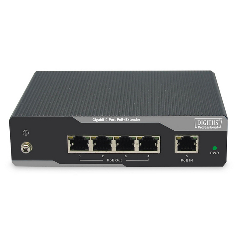 Digitus Repetidor PoE+ de 4 Puertos Gigabit | PcComponentes.com