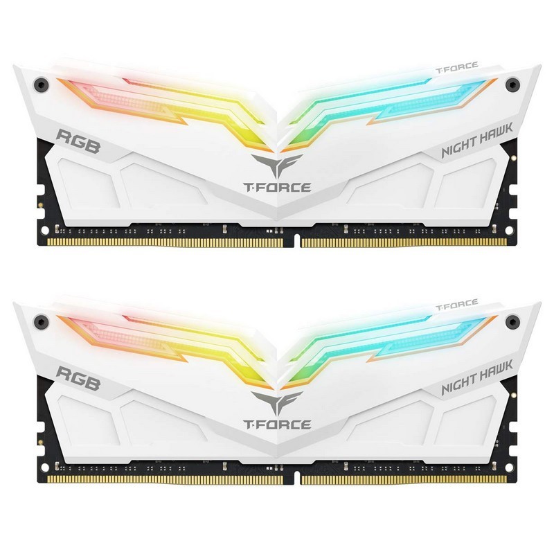 Team Group T-Force Night Hawk White RGB DDR4 3000 PC4-24000 16GB 2x8 CL16 Team Group T-Force Night Hawk White RGB DDR4 3000 PC4-24000 16GB 2x8 CL16