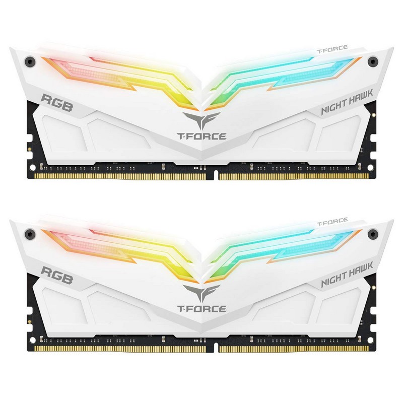 Team Group T-Force Night Hawk White RGB DDR4 4000 PC4-32000 16GB 2x8 CL18 Team Group T-Force Night Hawk White RGB DDR4 4000 PC4-32000 16GB 2x8 CL18