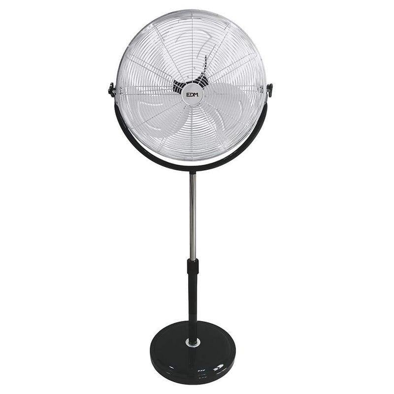 Ventilateur de Sol Industriel EDM 120W 50cm 3 Vitesses Carcasse Aluminium
