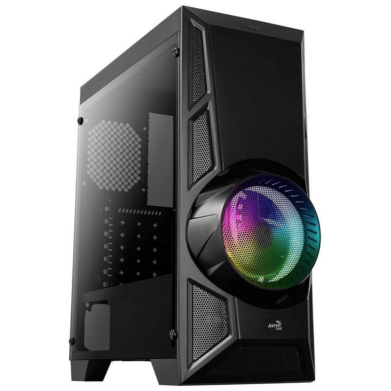 Aerocool AeroEngine RGB Tempered Glass USB 3.0 Schwarz video