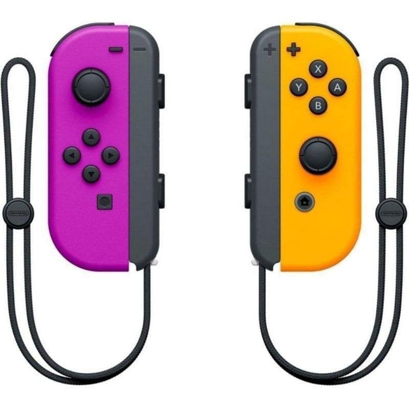 Manette Nintendo Joy-Con Set Gauche/Droite Violet Néon/Orange Néon
