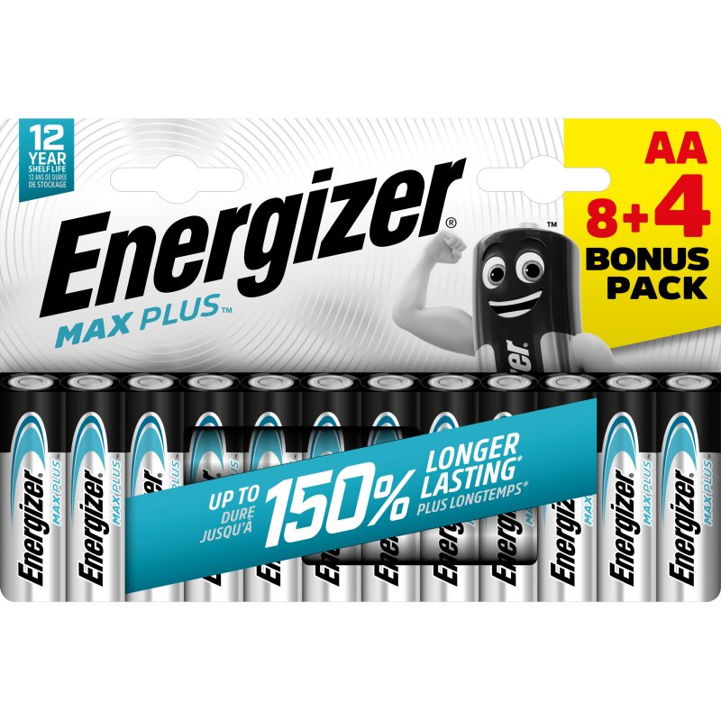 Image of Energizer Max Plus batterie alcaline AA LR6 12 unità