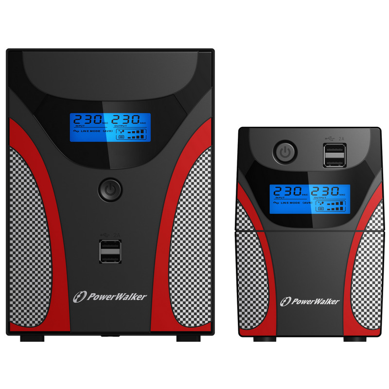 PowerWalker BASIC VI 650 SB UPS | Sistema Alimentazione Interattiva 650 VA / 360 W, 2 Uscite, Protezione PC