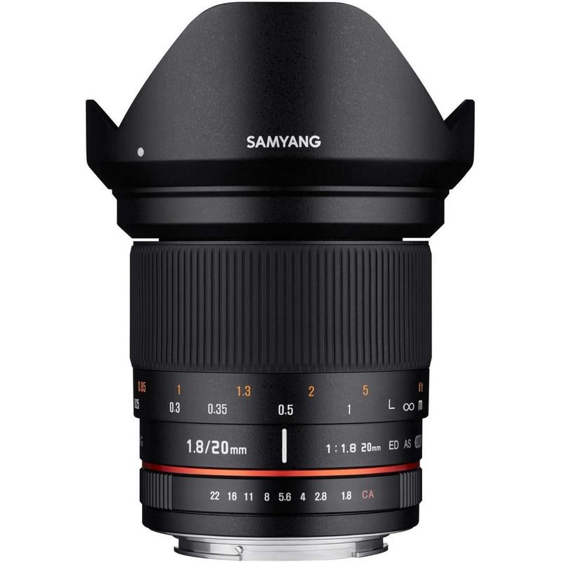 Image of Obiettivo Samyang 20mm F1.8 ED AS UMC per Sony E