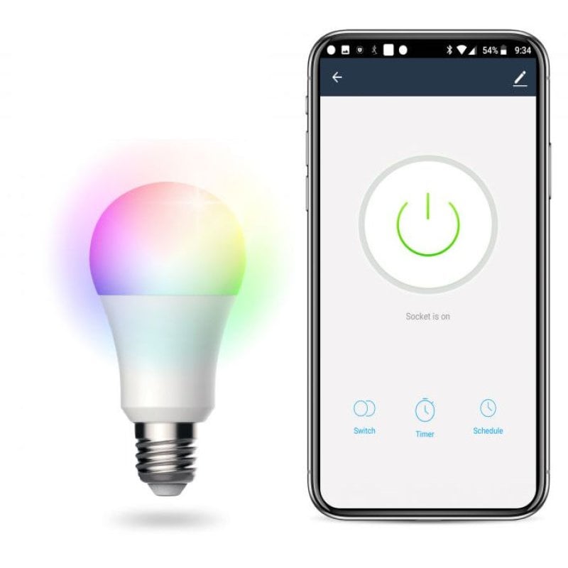 Lampara Led Wifi Smart 9w Luz Inteligente Alexa Google Home