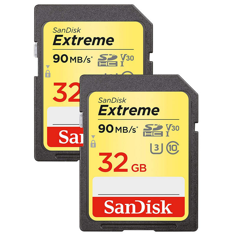 SanDisk Extreme SDHC Pack 2 32GB Clase 10 U3 V30 UHS-I