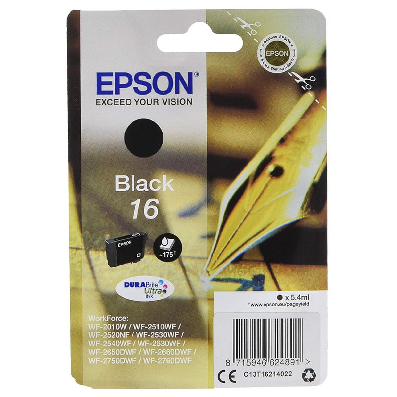 Epson 16 Cartucho de Tinta Negro