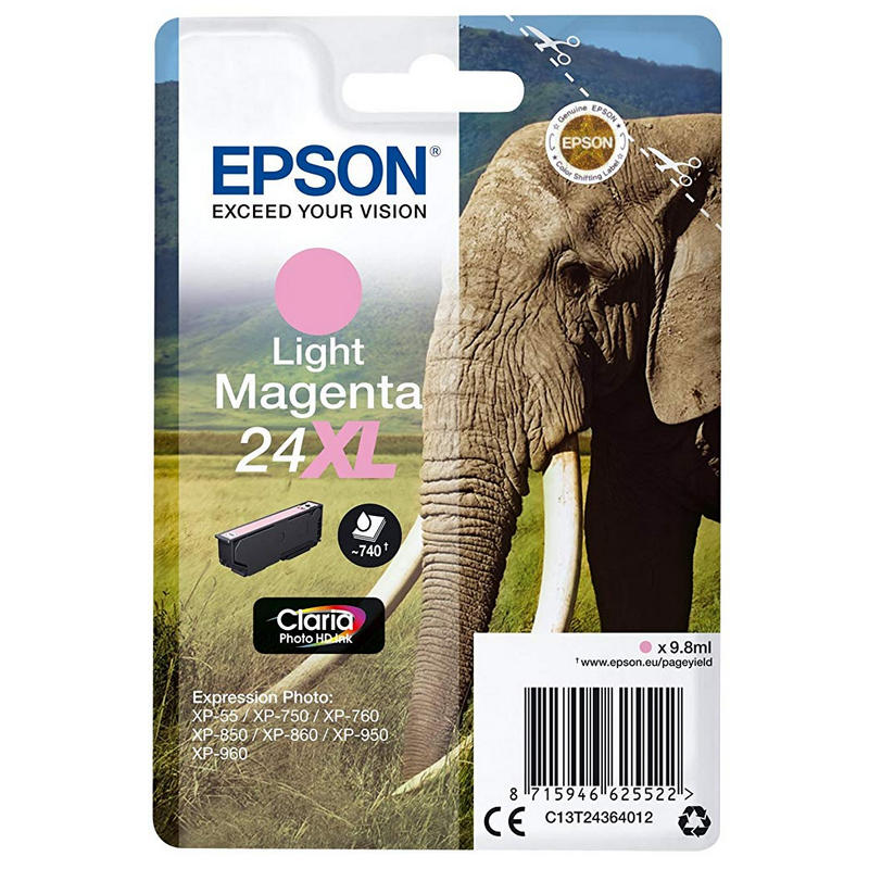 Image of Epson Elephant Cartuccia Magenta chiaro XL