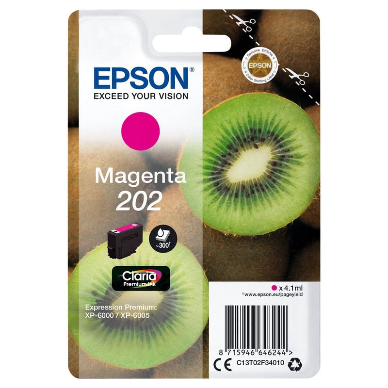 Image of Epson Kiwi 202 cartuccia Inkjet 1 pz Originale Resa standard cod079