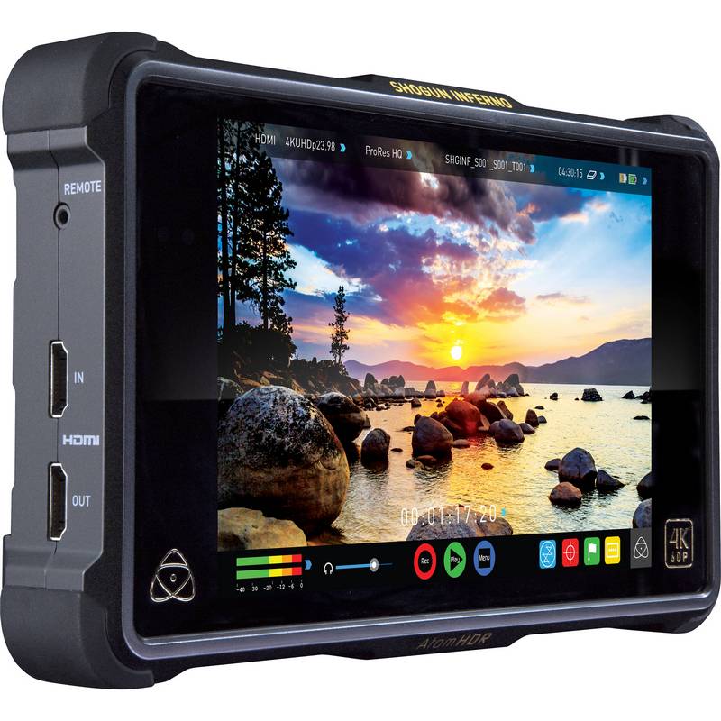 Atomos Shogun Inferno Monitor/Grabador 7" para Video Profesional 4K + Funda video