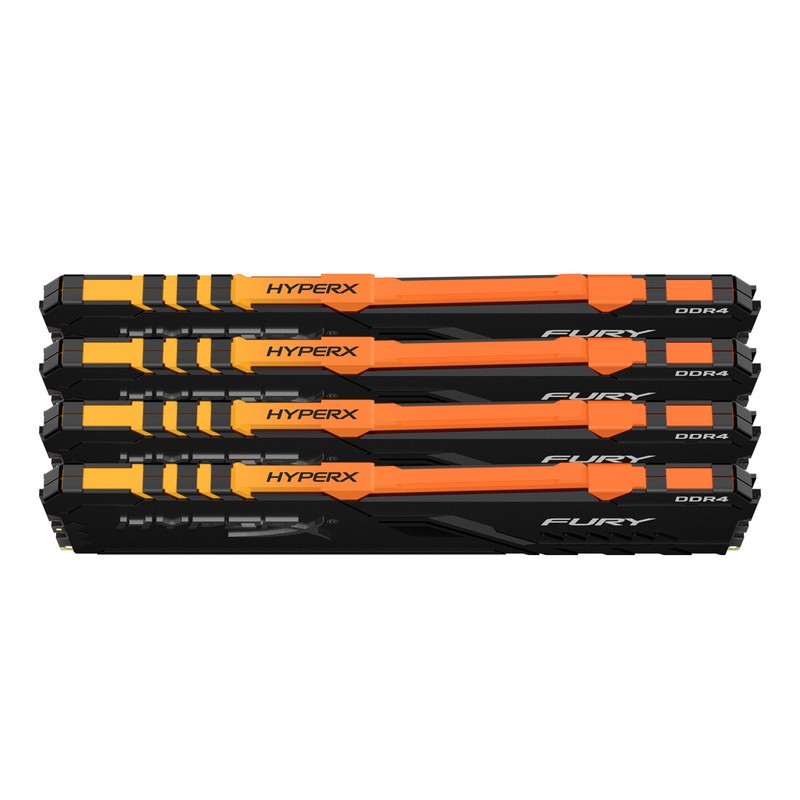 HyperX DDR4-3200MHz 64GB (16GB×4枚キット) Kit De 4 Módulos De Memoria RAM HyperX FURY DDR4 16GB Cada Uno