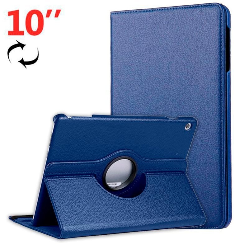 Etui Rotatif Similicuir Lisse Bleu Cool pour Huawei Mediapad T5 10" Etui Rotatif Similicuir Lisse Bleu Cool pour Huawei Mediapad T5 10"