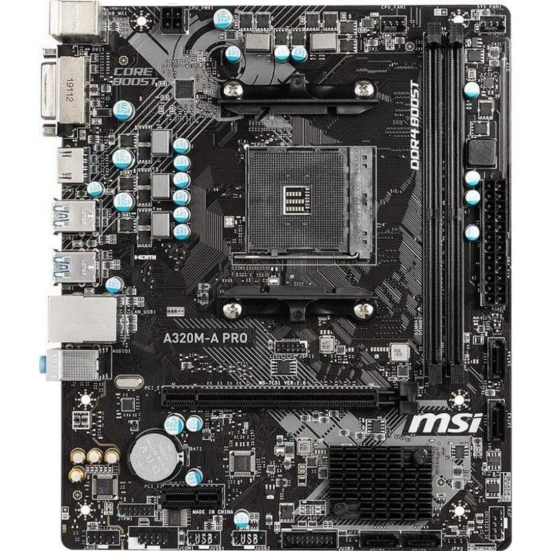 MSI A320M-A PRO Motherboard (AM4, A320, DDR4) | Indonesia