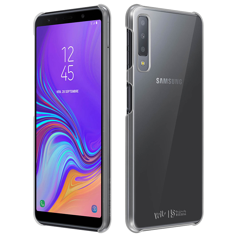 Image of Custodia protettiva in silicone trasparente Avizar per Samsung Galaxy A7 2018 cod079