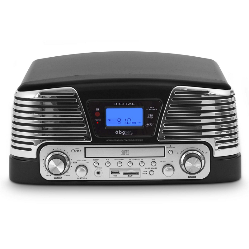 Sistema Audio 2.1 Bigben Paris2 Con Bluetooth, USB, Lettore SD E Radio FM, Potenza 180W
