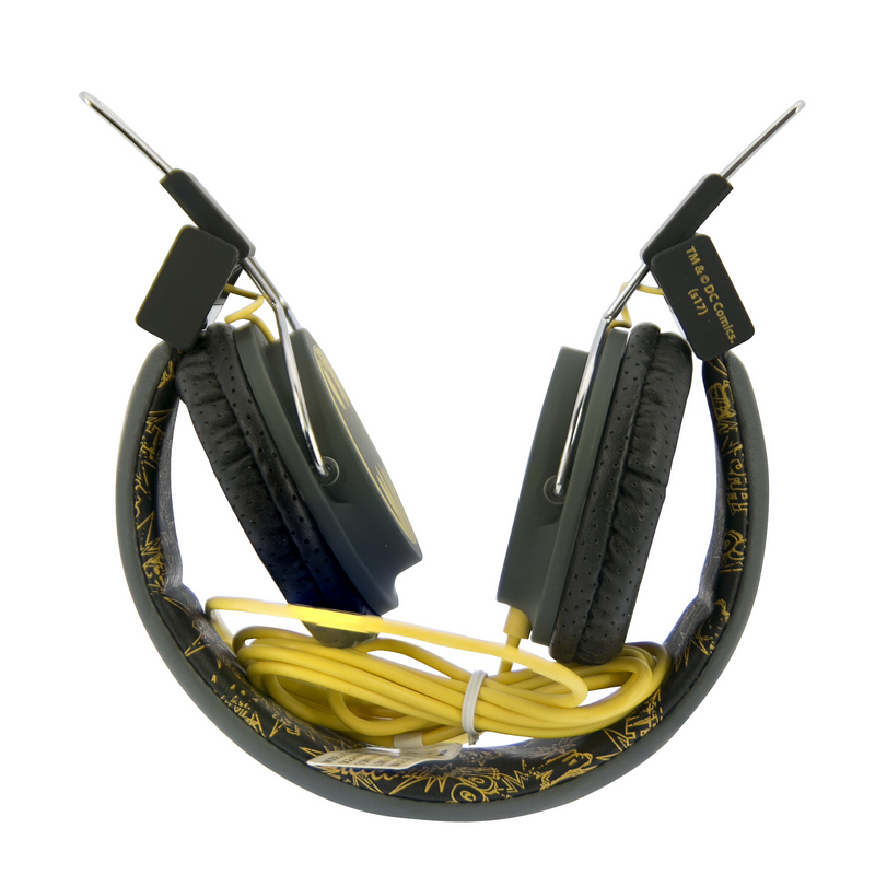 OTL Technologies DC Comics Batman Caped Crusader Cuffie Cablato A Padiglione MUSICA Blu