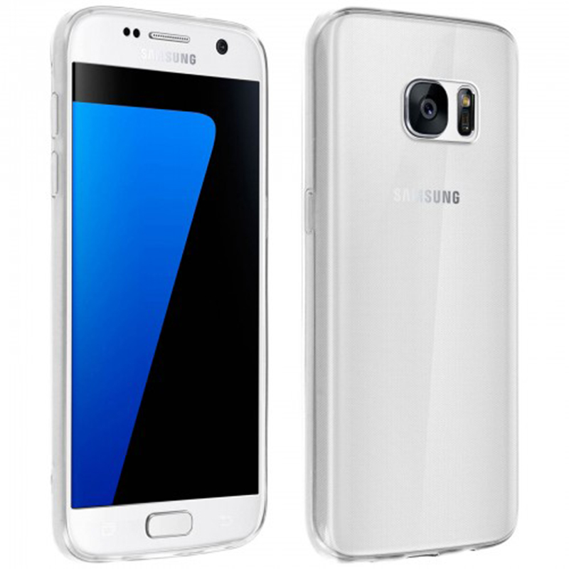 Image of Custodia protettiva in silicone flessibile ultrasottile trasparente Avizar per Samsung Galaxy S7 cod079
