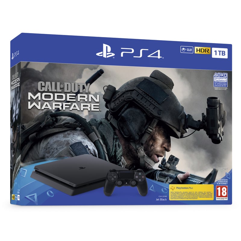 Playstation 4 slim call shop of duty modern warfare