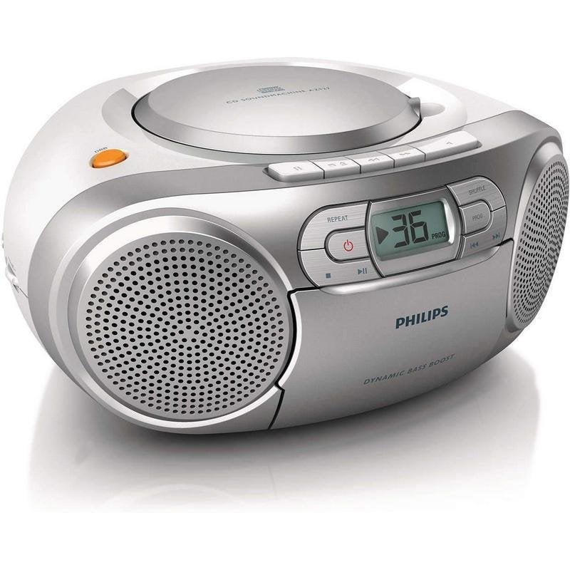 Philips CD AZ127/12 2W RMS Entrée Audio Cassette FM Portable