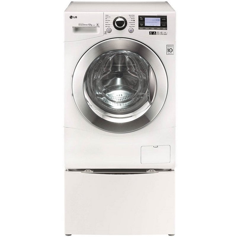 LG Twin Wash TWOB12W Lavadora Doble Tambor 12+2Kg A+++ Blanca video