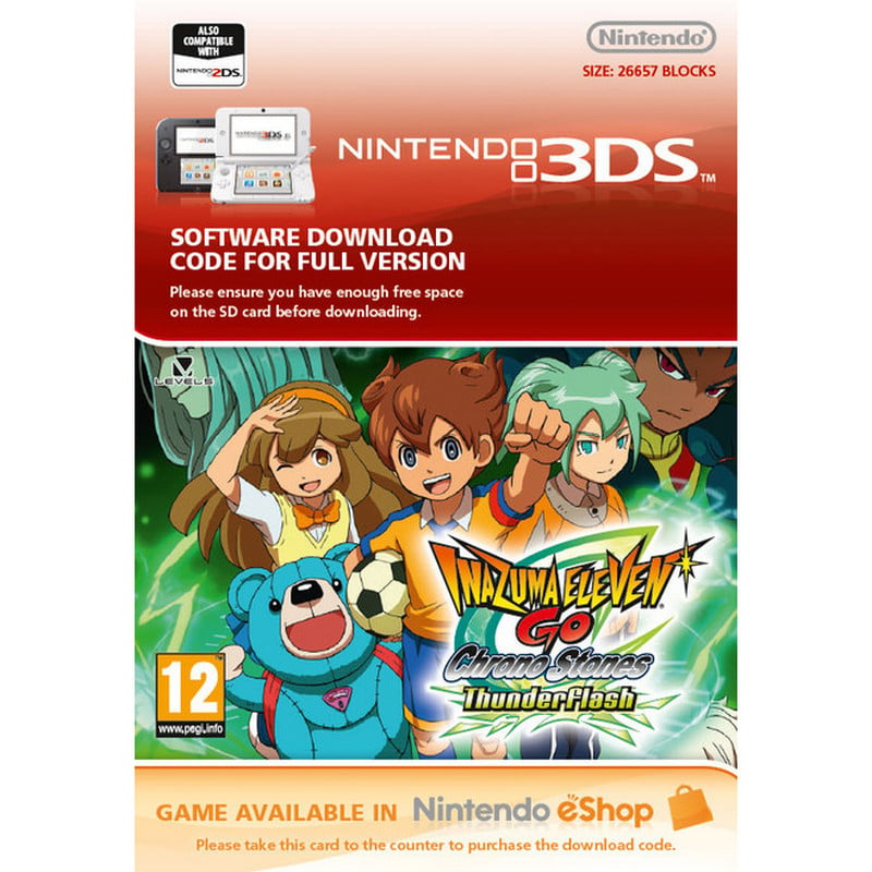 Comprar Código Download Inazuma Eleven GO Chrono Stones Wildfire