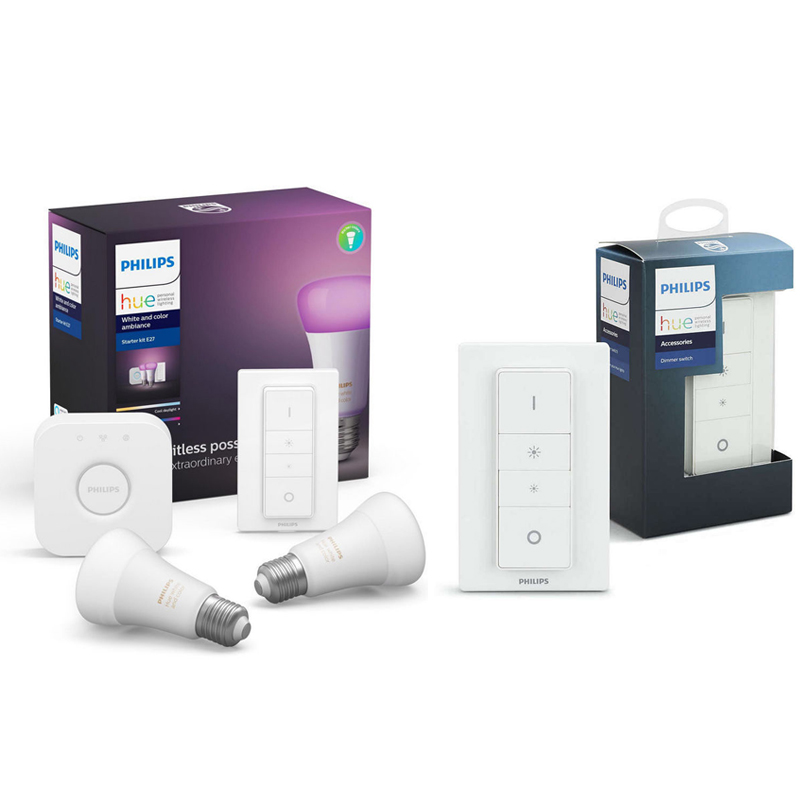 Controllo Voce App Philips Hue Lampadina Smart E27 - Luce Bianca E Colorata Regolabile Con App E Controllo Vocale Philips Hue White Color Ambiance