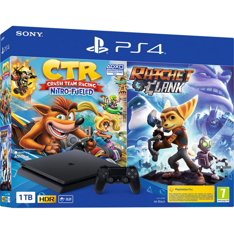 Console PS4 1TB Bundle Hits c/ 3 jogos + PSPPlus - Sony Console