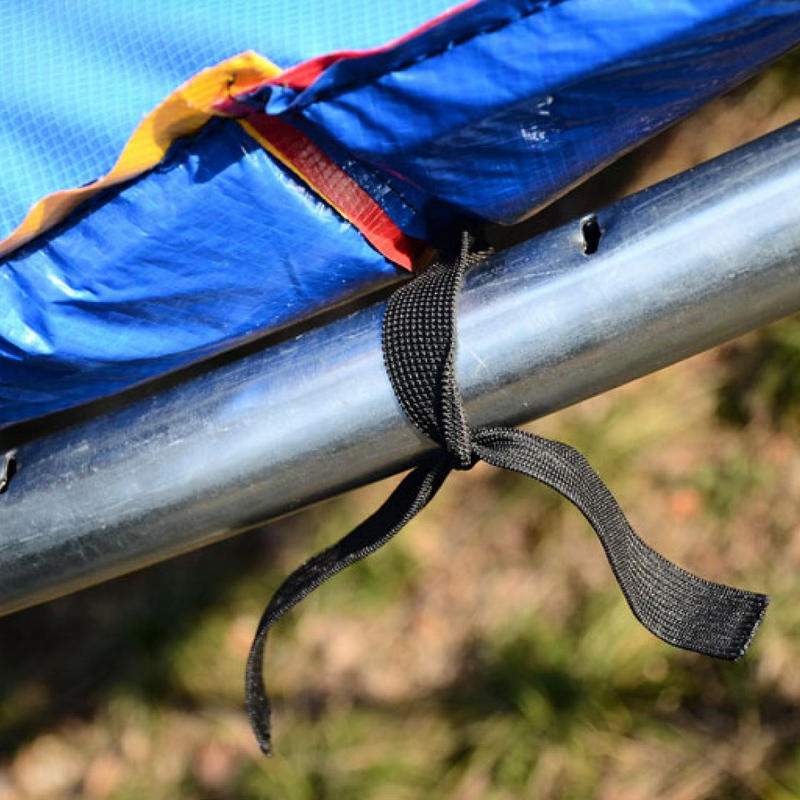 Cubierta Proteccion Borde Cama Elastica Homcom Plástico Pe 366cm,azul
