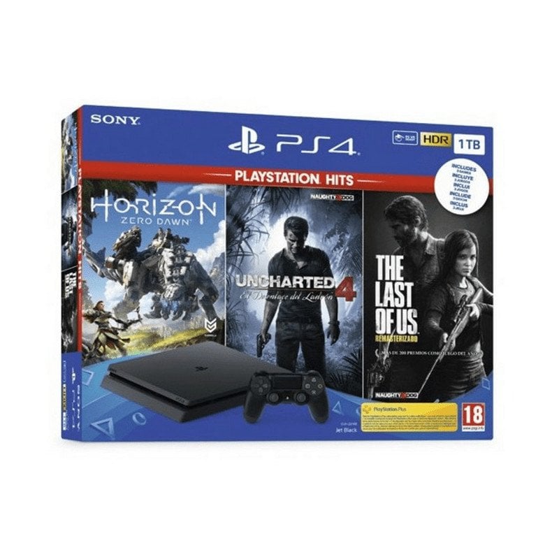 PlayStation 4 1000GB - Cinzento - Edição limitada Uncharted 4 + Uncharted 4