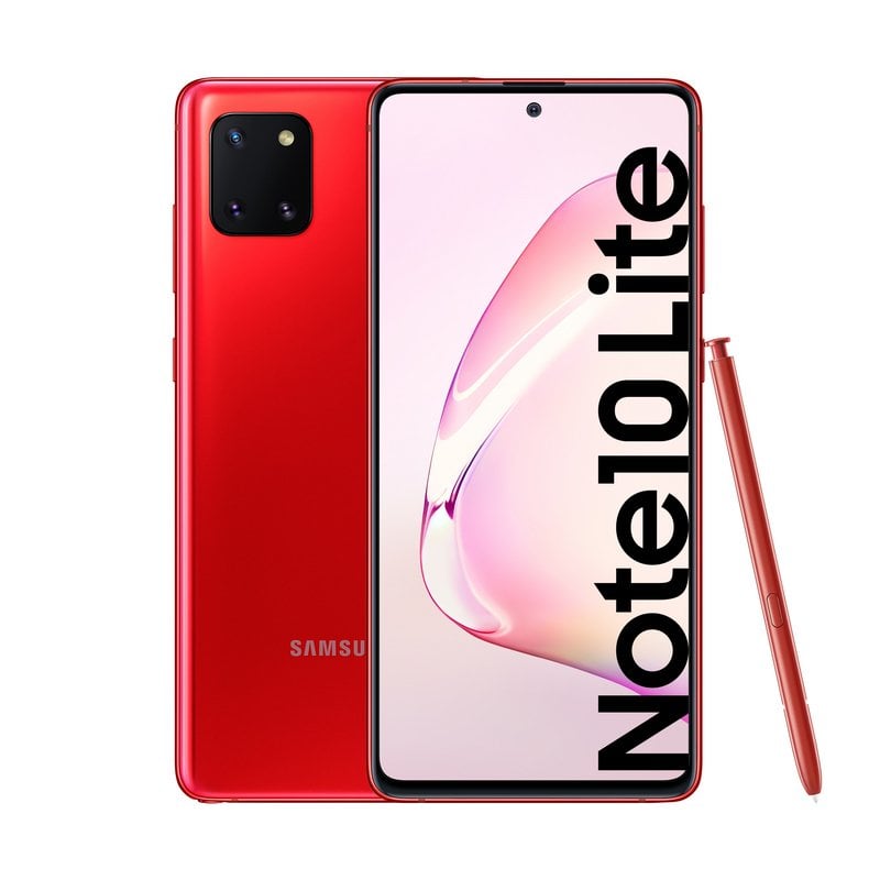 Smartphone Samsung Galaxy Note 10 Lite, Vermelho , Tela 6.7, Câm