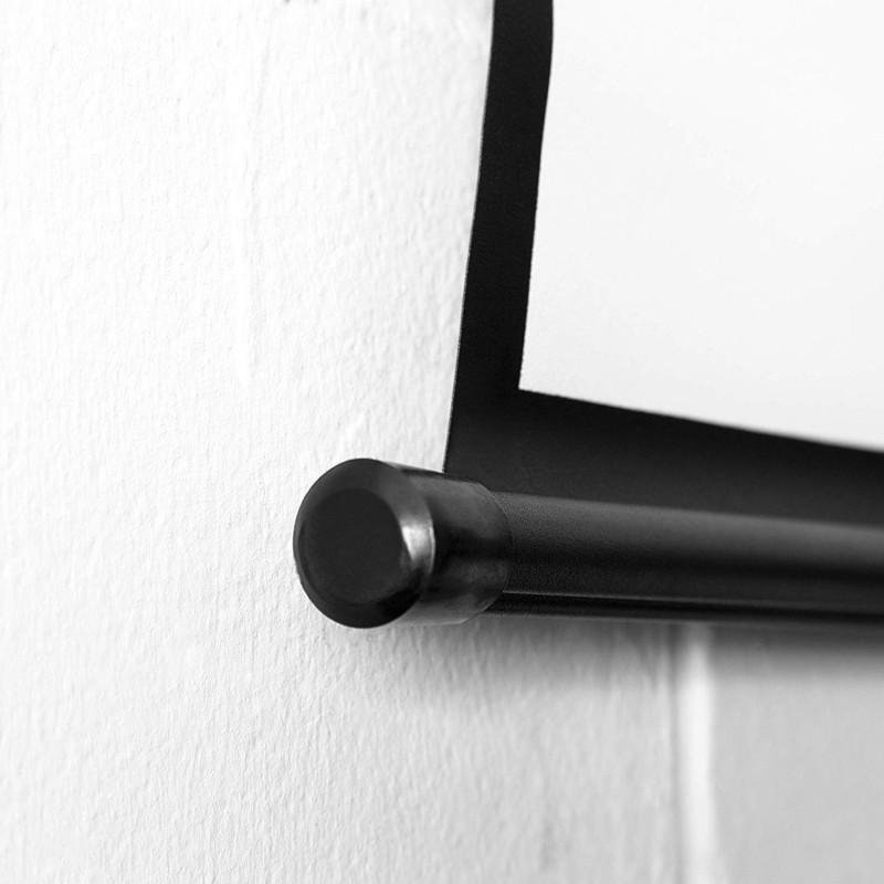 Schermo Per Proiettore DURONIC BPS80 80 Pollici 4:3 - Montaggio A Barra, Per Parete O Soffitto, Tela Bianca Opaca, Facile Da Riporre