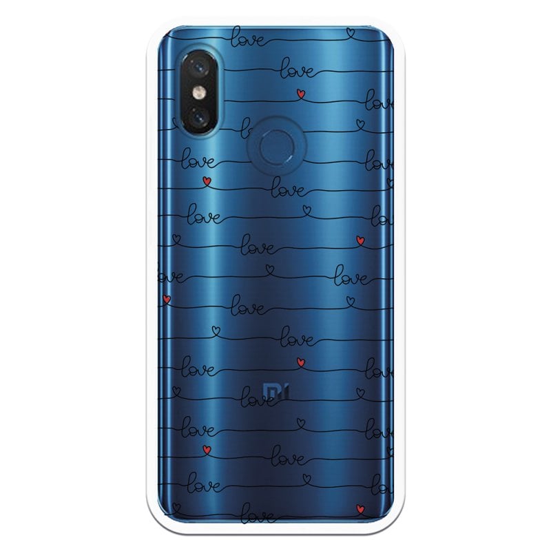 Be Unique Funda Gel Love para Xiaomi Mi 8/Mi 8 Pro