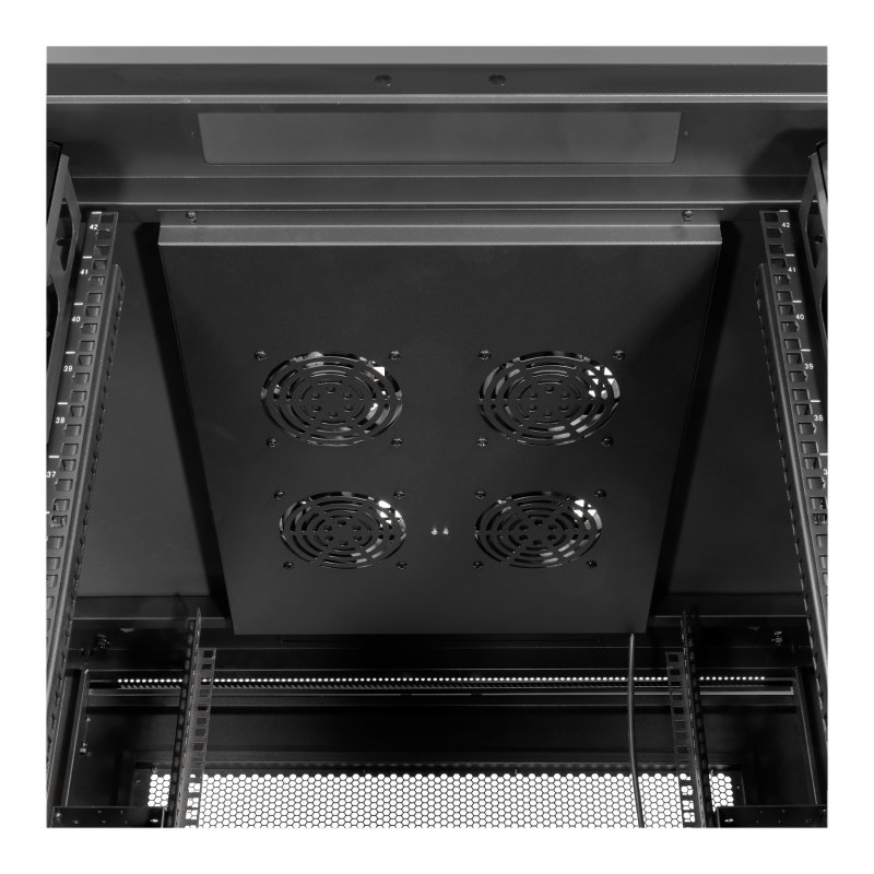 Armario Rack De Suelo 19" 37U - Incluye Bandejas, Ventiladores, PDU, Patas Y Ruedas, Capacidad 800 Kg (600x600x1840 Mm)