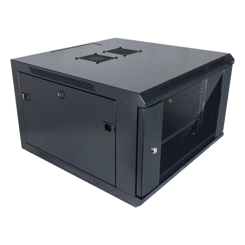 Image of Armadio Rack Da Parete Aiten Data 19" 6U 600 x 450 x 370 mm Assemblato con Accessori