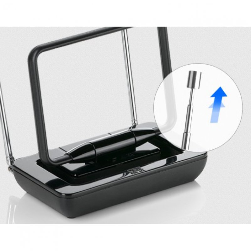 Antenne Intérieure TV One For All - Amplifiée, 4K Ultra HD, Portée 25 Km, Filtre 3G/4G, Design Rotatif