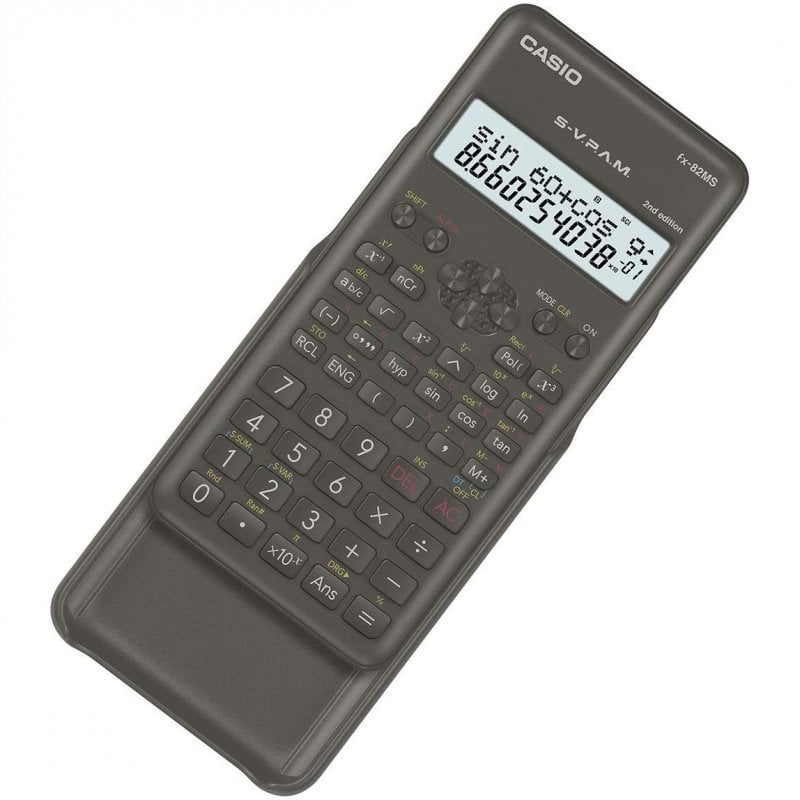 Casio FX 82MS 2nd Edition Calculadora Cient fica Negra