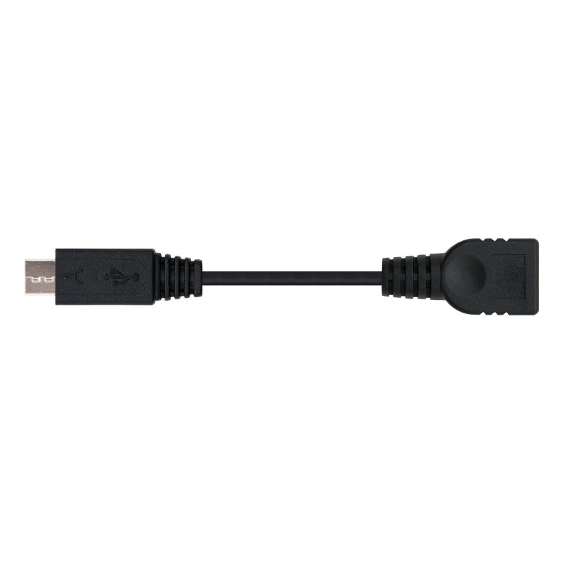 APM Connect-You USB 2.0 Micro-USB Mâle Vers USB-A Femelle Adaptateur OTG - Noir